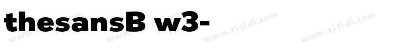 thesansB w3字体转换